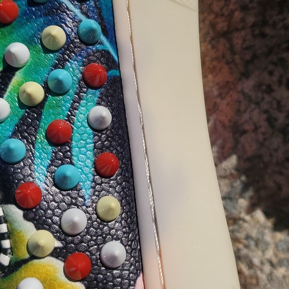 Christian Louboutin Roller Boat Leather Low Trainers Size 8 - Picture 5 of 16